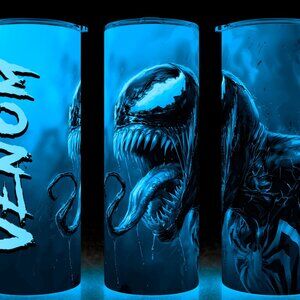 Glow in the Dark Venom Comic Book Villain  Cup Mug Tumbler 20oz